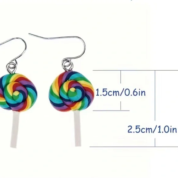 Lollipop earrings - Picture 2 of 2
